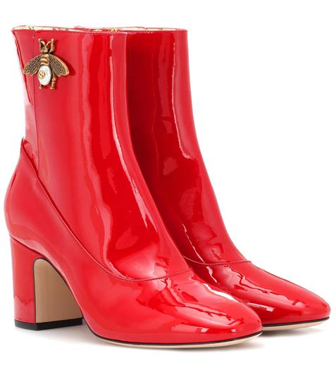 gucci red bootie